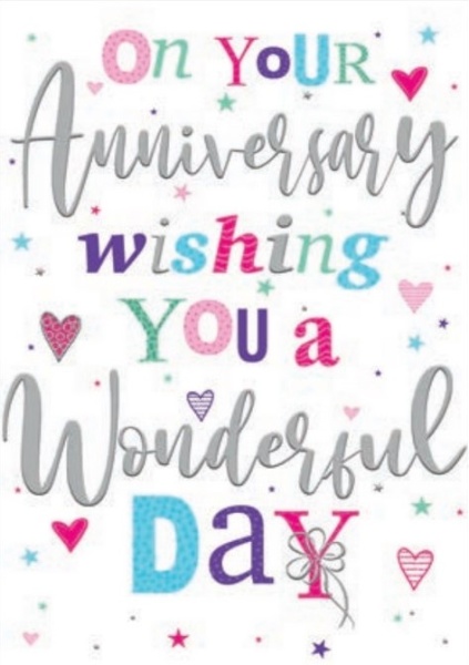 A Wonderful Day Your Anniversary Card