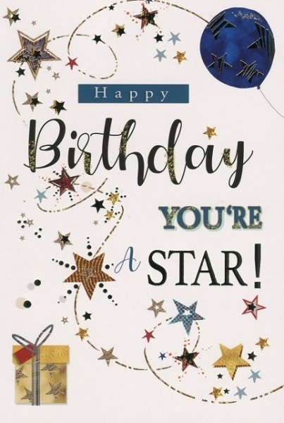 You're A Star Birthday Card