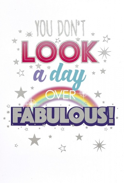 Day Over Fabulous Birthday Card
