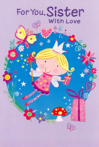 Fairy Sister Birthday Card