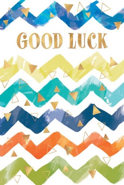 Triangles Good Luck Card