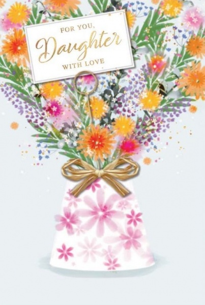 Flowers Daughter Birthday Card