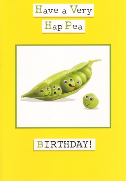 A Very Hap Pea Birthday Card