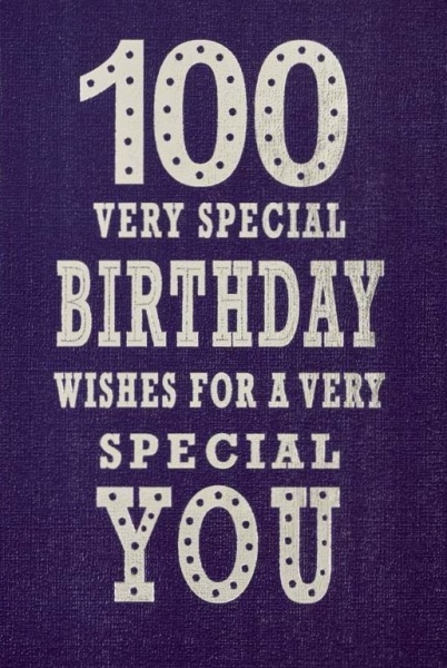 Very Special Birthday 100th Birthday Card