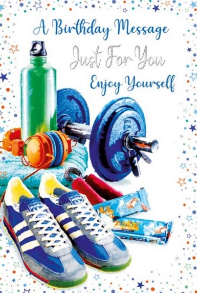 Gym Kit Birthday Card