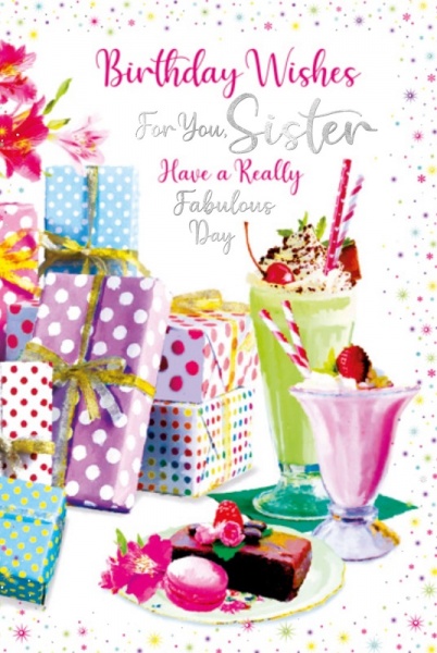 Sweet Treats Sister Birthday Card