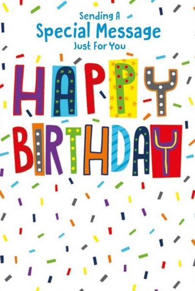 Happy Birthday Sprinkles Birthday Card