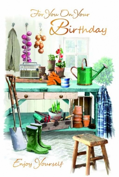 Potting Shed Birthday Card