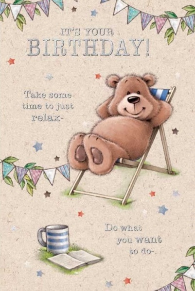 Time To Relax Birthday Card