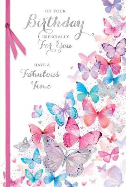 Butterflies Birthday Card