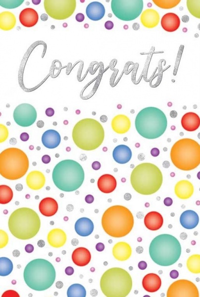 Spots Congratulations Card