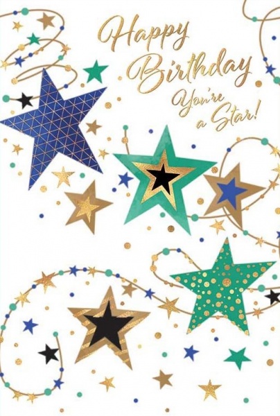 You're A Star Birthday Card