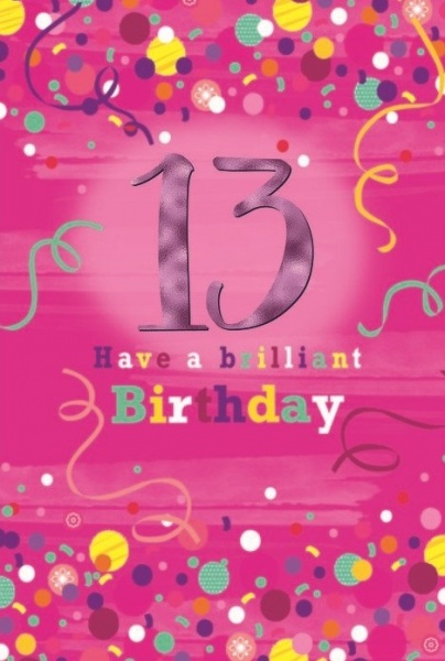 Allsorts 13th Birthday Card