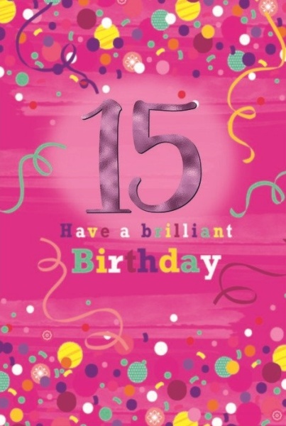 Allsorts 15th Birthday Card