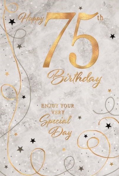 Special Day 75th Birthday Card