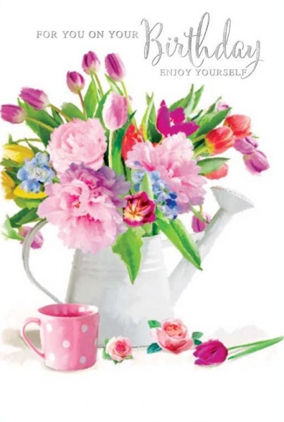 Watering Can Birthday Card