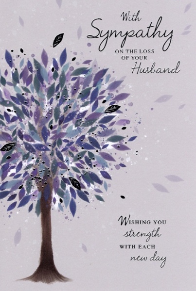 Tree Husband Sympathy Card