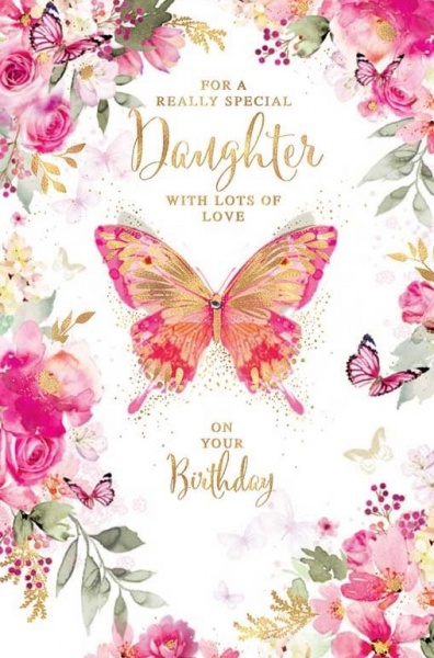 Butterfly Daughter Birthday Card