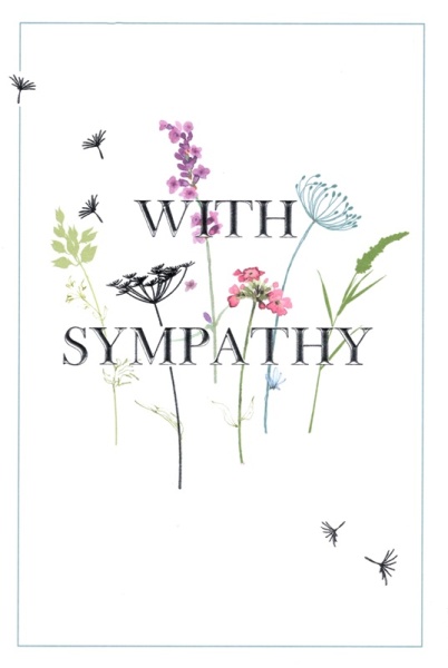 With Sympathy Sympathy Card