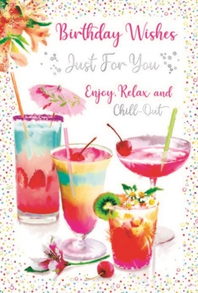 Enjoy, Relax & Chill-Out Birthday Card