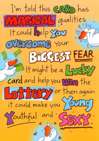 Magical Qualities Birthday Card