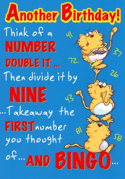 Birthday Maths Birthday Card