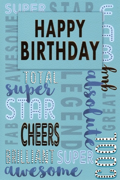Total Super Star Birthday Card
