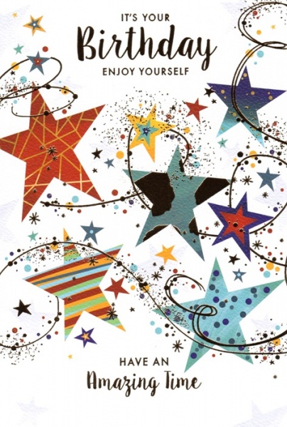 Birthday Stars Birthday Card