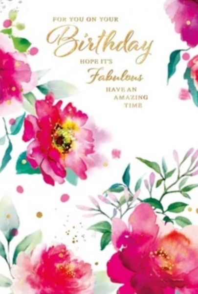 Blossoms Birthday Card