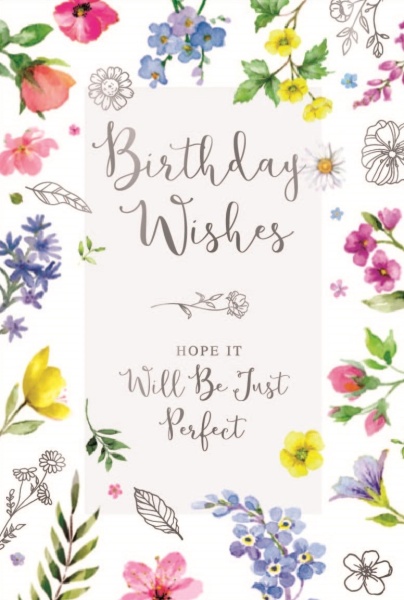 Flowers Birthday Card