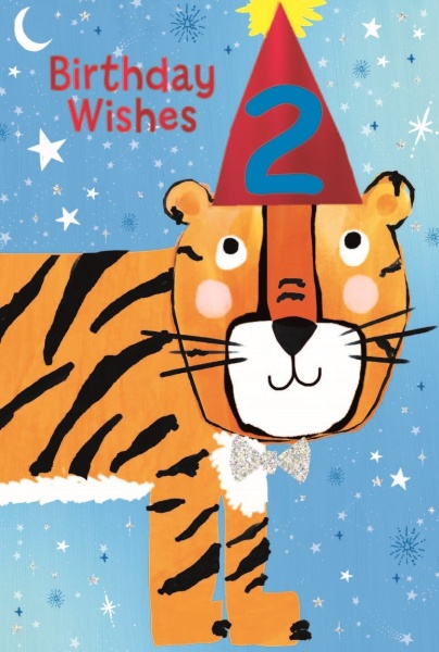 Birthday Tiger 2nd Birthday Card