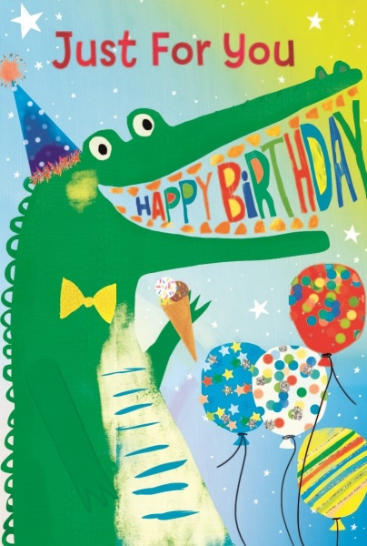 Happy Birthday Crocodile Birthday Card