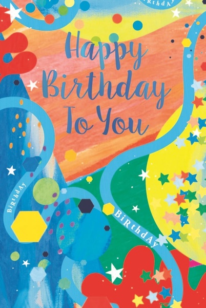 Stars & Shapes Birthday Card