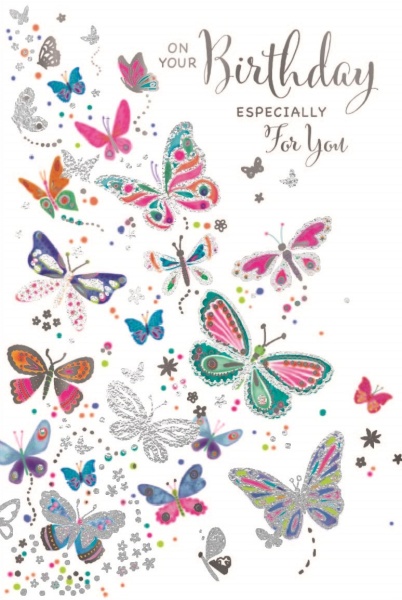 Shine Bright Butterflies Birthday Card