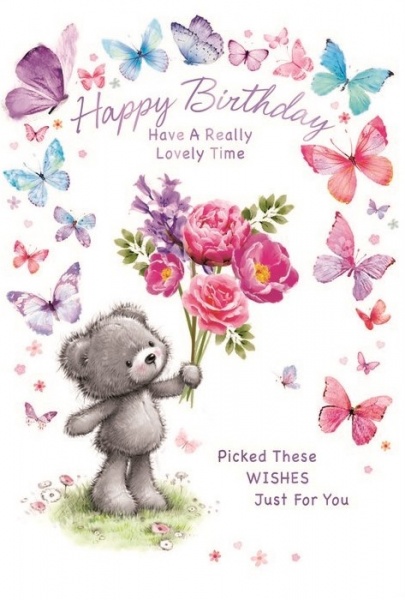 Picked These Wishes Birthday Card