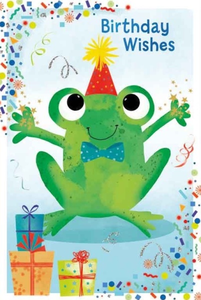 Birthday Frog Birthday Card