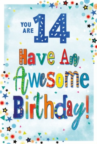 Have An Awesome Birthday 14th Birthday Card