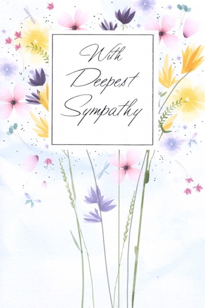 Wild Flowers Sympathy Card