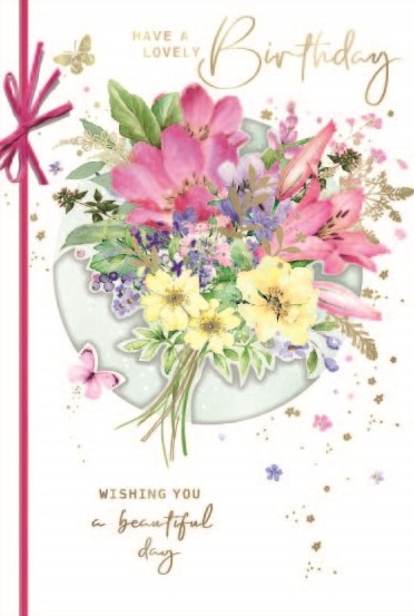 Posy Of Flowers Birthday Card