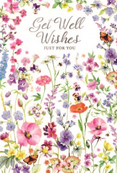 Wild Flowers Get Well Card