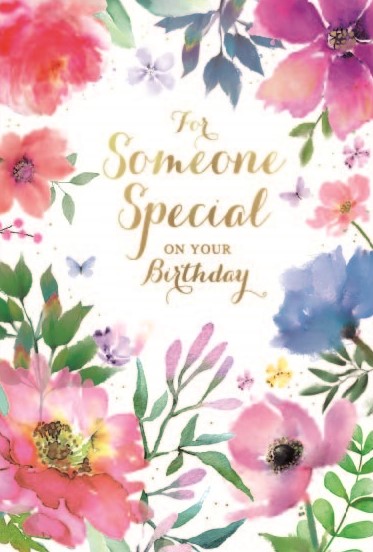 Flowers Someone Special Birthday Card