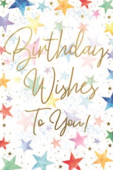 Bright Stars Birthday Card