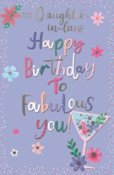 Fabulous You Daughter-In-Law Birthday Card