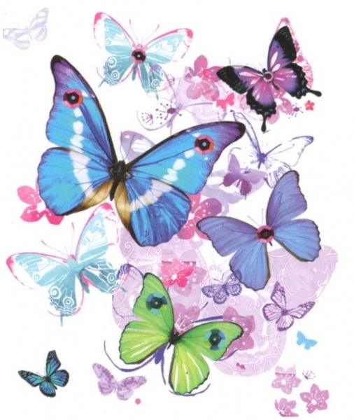 Blue Butterflies Gift Tag