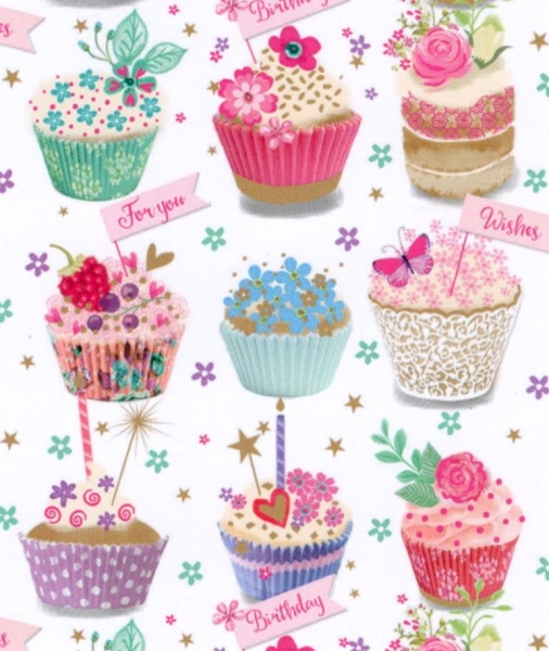 Birthday Cupcakes Gift Tag