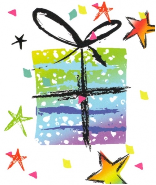 Rainbow Presents Gift Tag