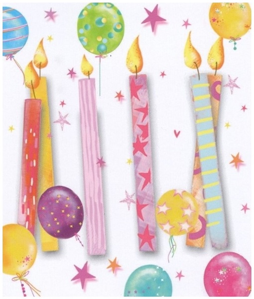 Birthday Candles Gift Tag