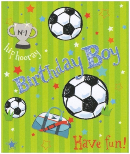 Football Birthday Gift Tag