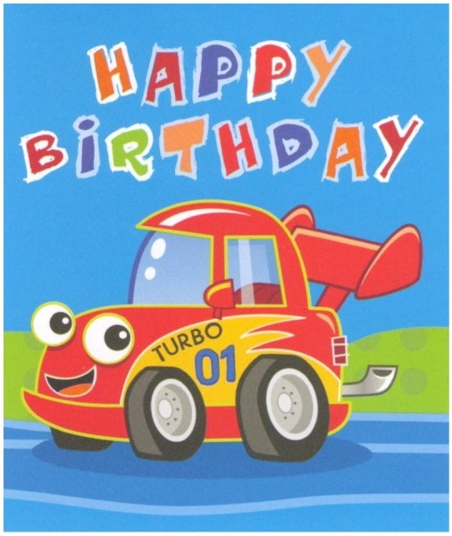 Birthday Trucks Gift Tag