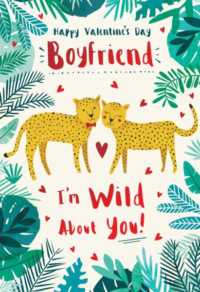 I'm Wild About You Boyfriend Valentine's Day Card